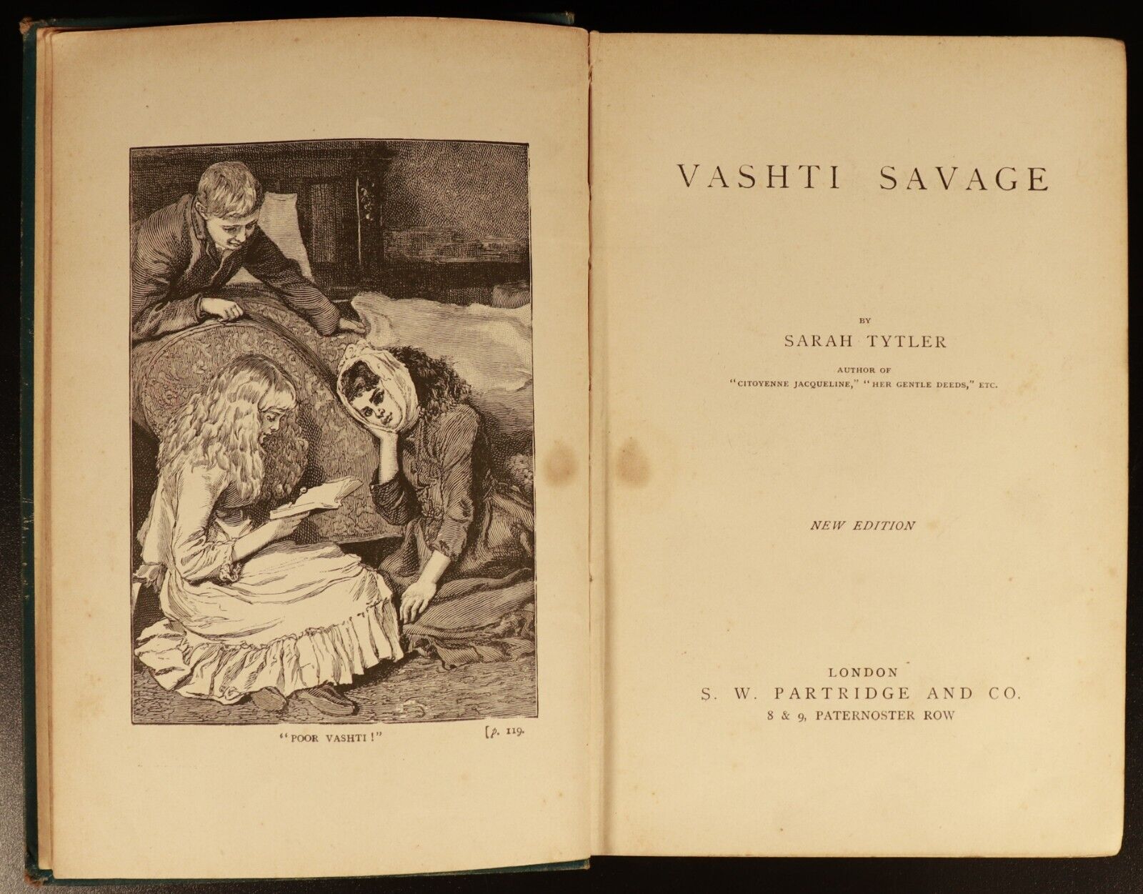 c1905 Vashti Savage by Sarah Tytler Antique Scottish Victorian Era Fiction Book