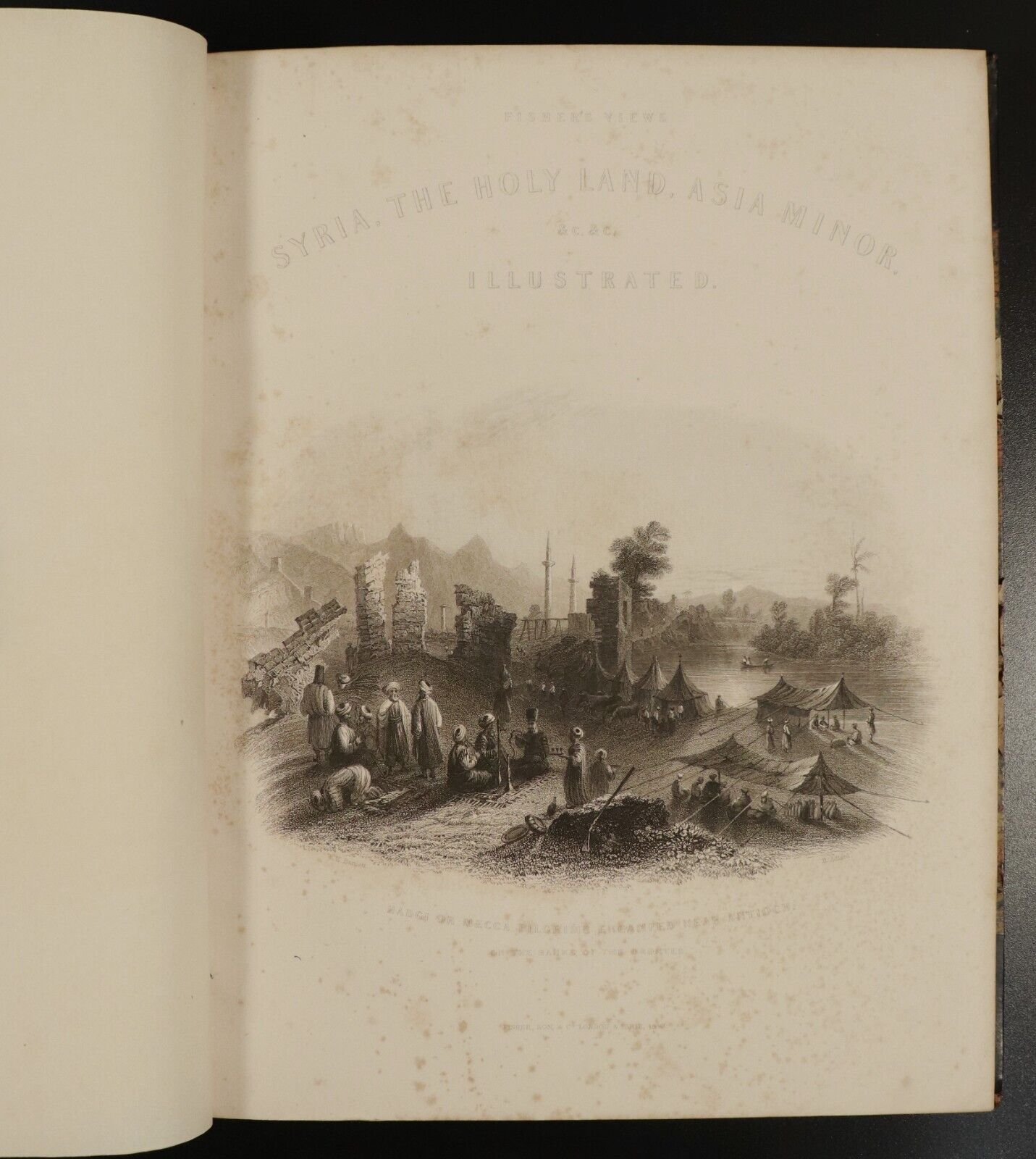 c1842 3vol Syria, The Holy Land & Asia Minor - Antiquarian History Book Set