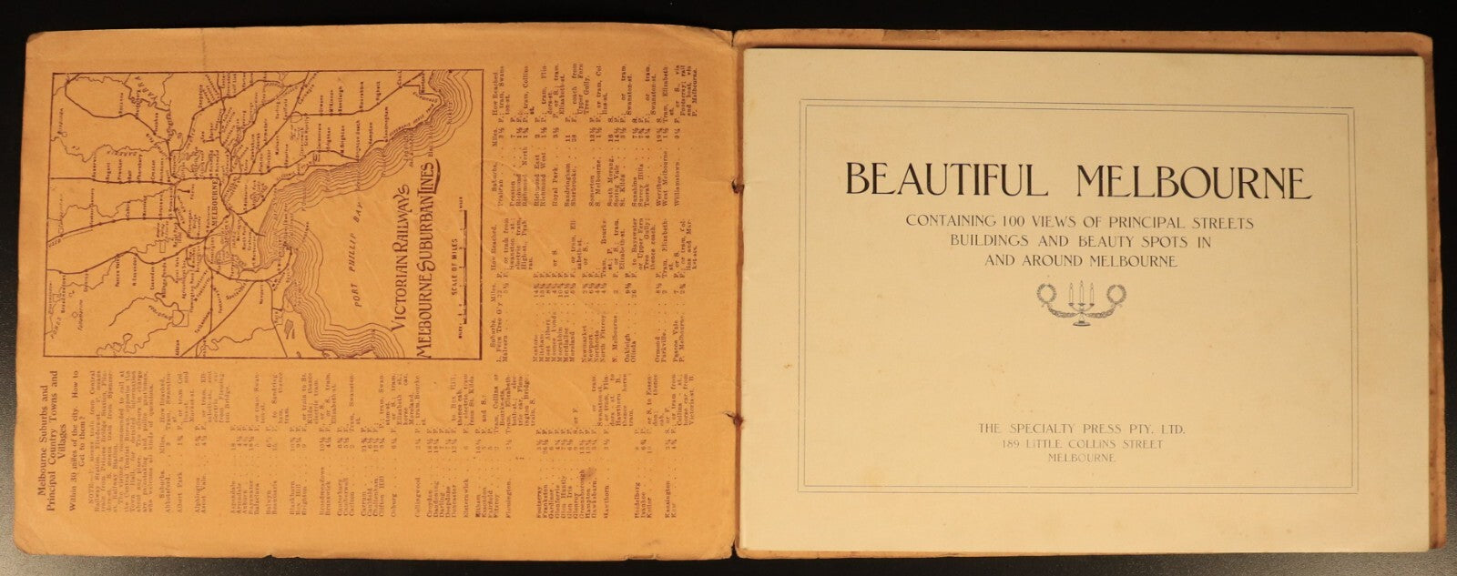 Beautiful Melbourne Views Of Buildings etc c1910 Australian Tourism & Photo Book - 0