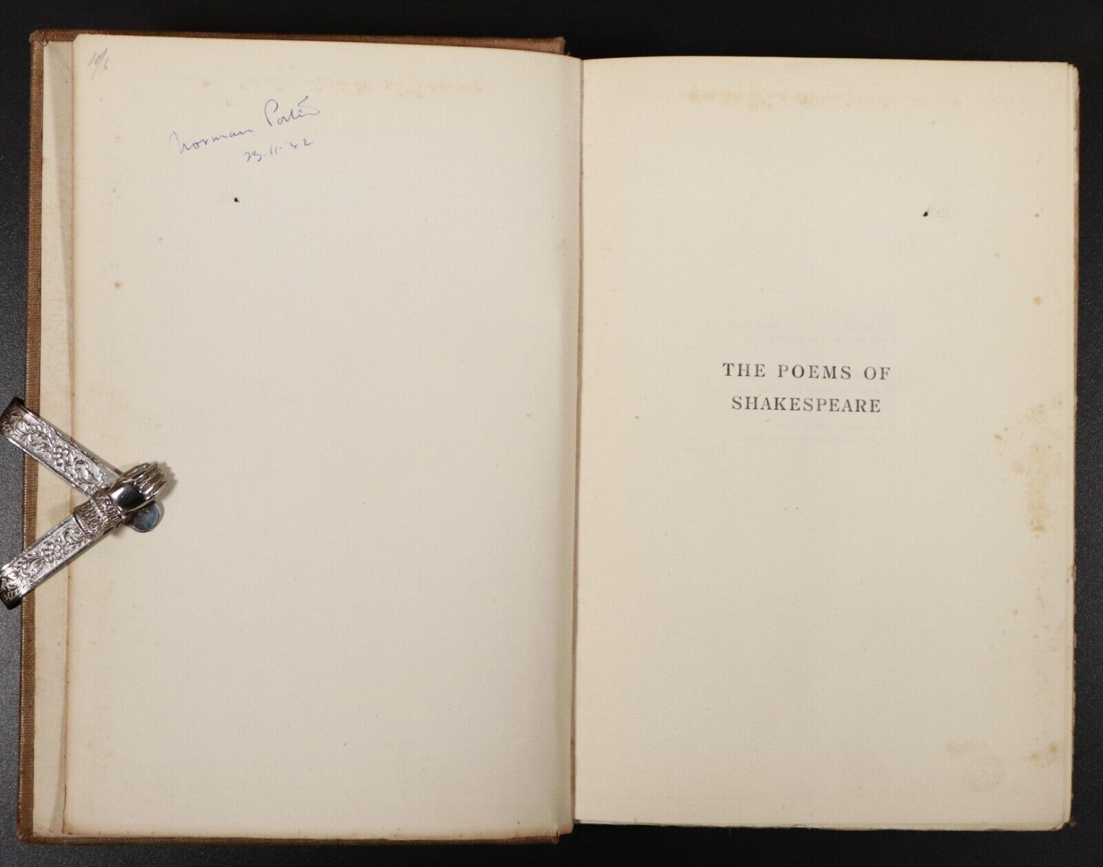 1898 The Poems Of Shakespeare Edited by George Wyndham Antique Poetry Book