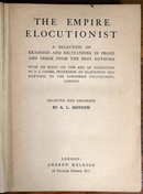 c1905 The Empire Elocutionist by A.L. Haydon Antique English Language Book-2