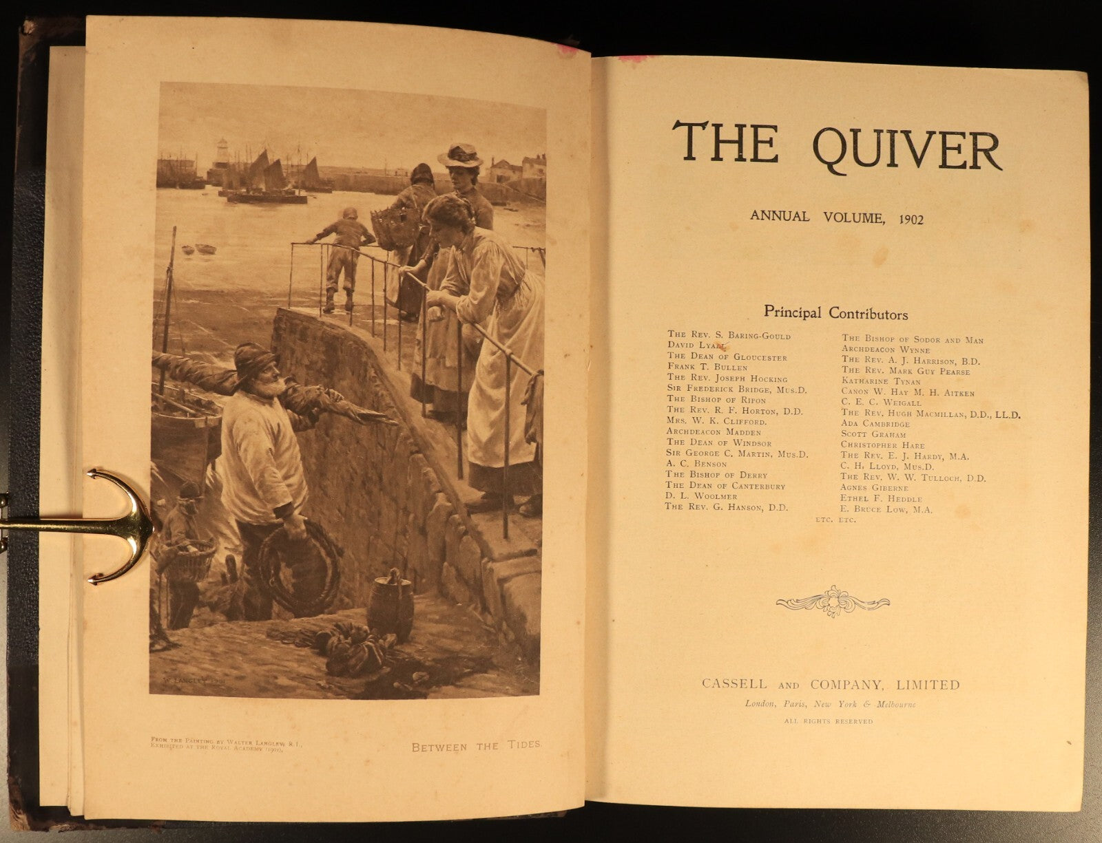 1902 The Quiver: An Illustrated Magazine Antique British Literature Book