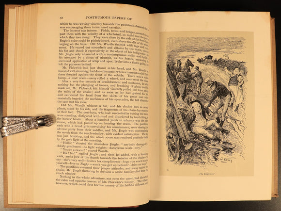 1912 The Pickwick Club by Charles Dickens Antique Fiction Book Gresham V2