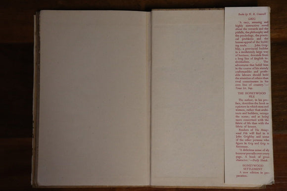 1944 Grig In Retirement by HB Creswell Antique Architecture Book