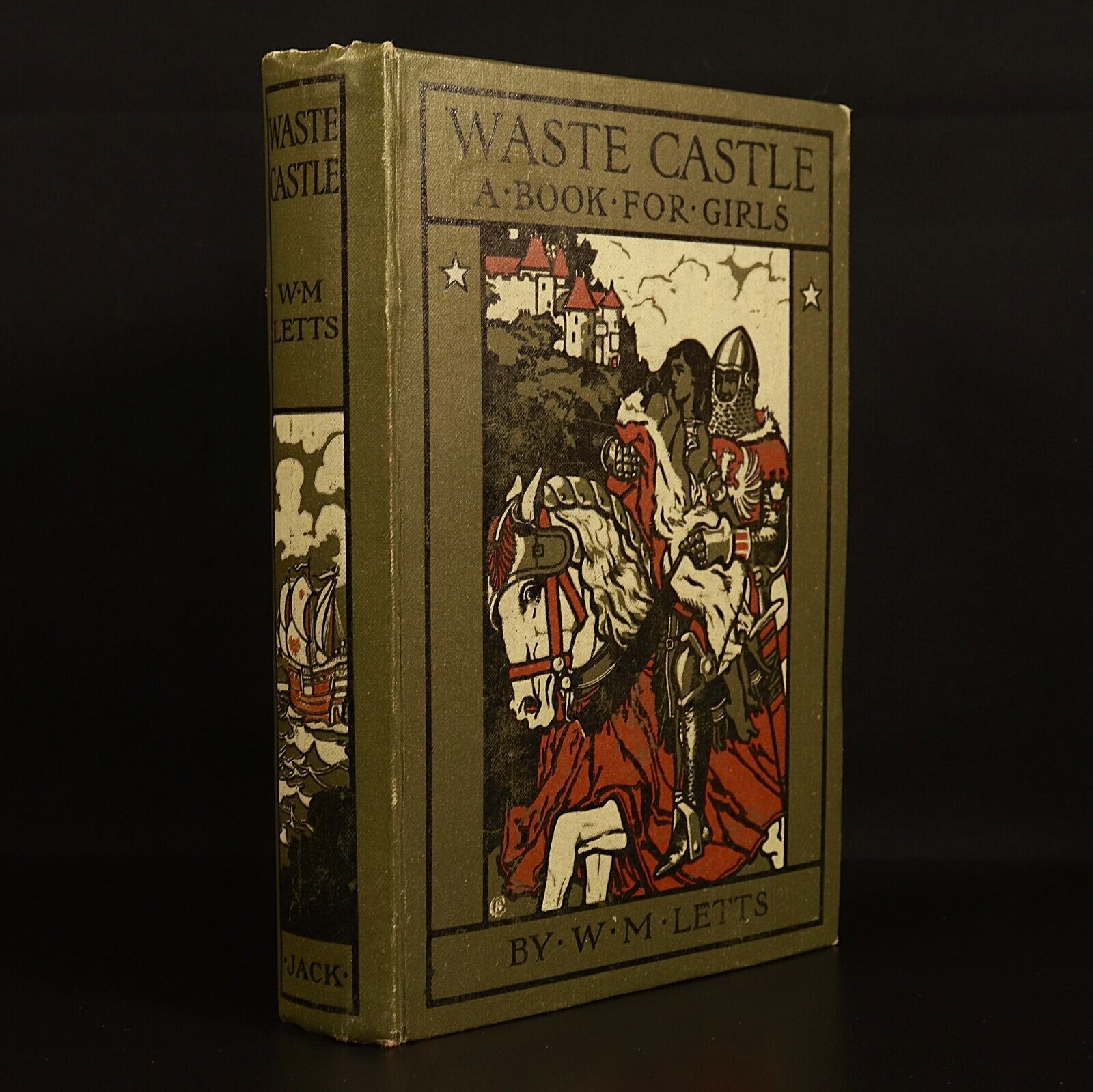 1907 Waste Castle by Winifred M. Letts Antique Fiction Book Illustrated 1st Ed