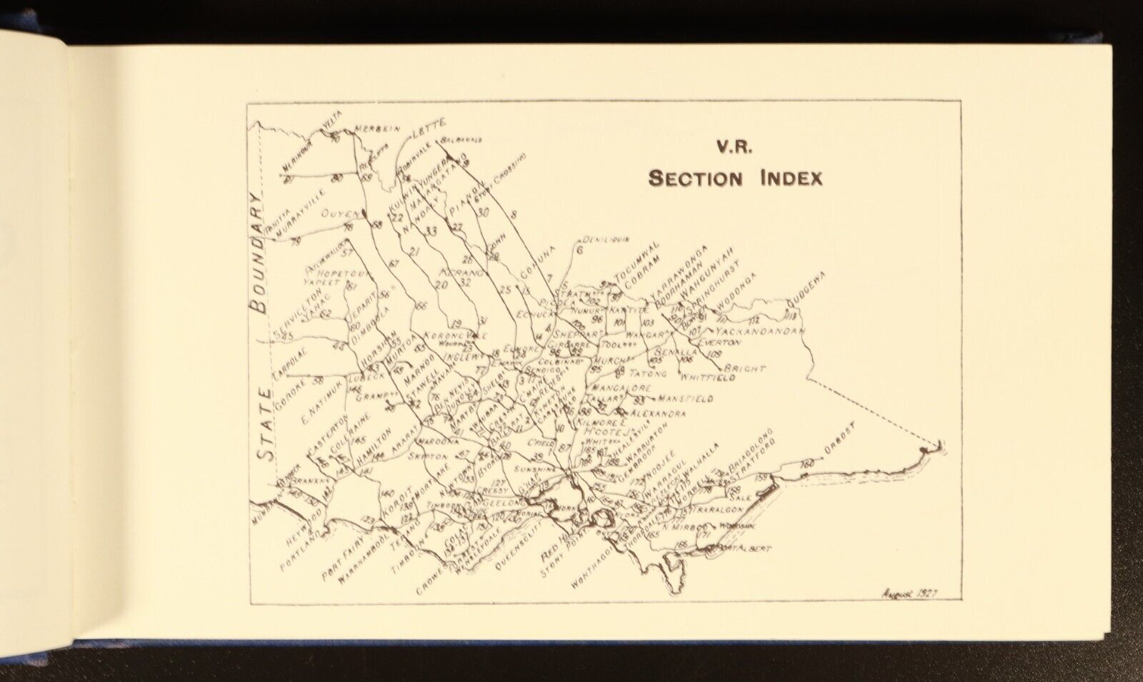 1975 Victorian Railways Grades Book For 1927 Australian Rail History Book