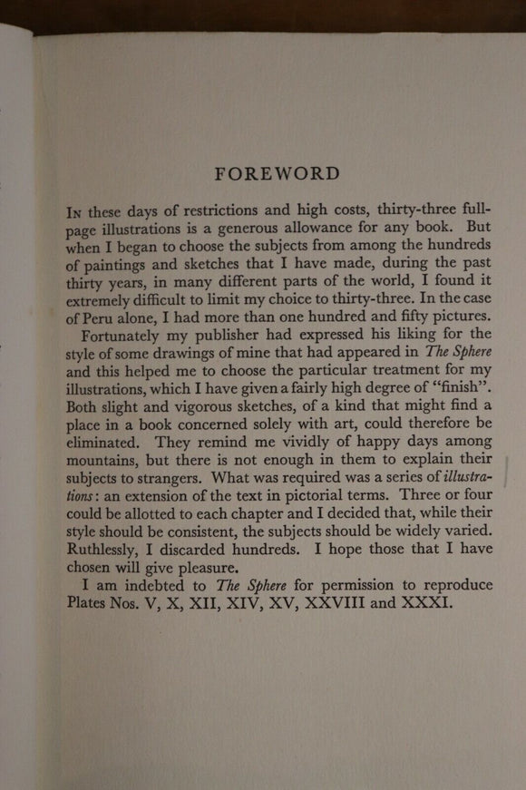 1957 An Artist Among Mountains Victor Coverley Price British Art History Book