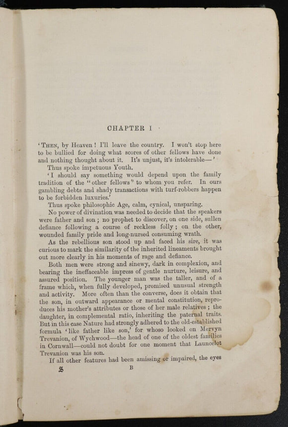1892 Nevermore by Rolf Boldrewood 1st Edition Antique Australian Fiction Book