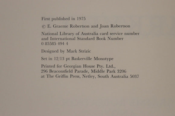 1975 National Trust Victoria: Parkville Australian Local History Reference Book