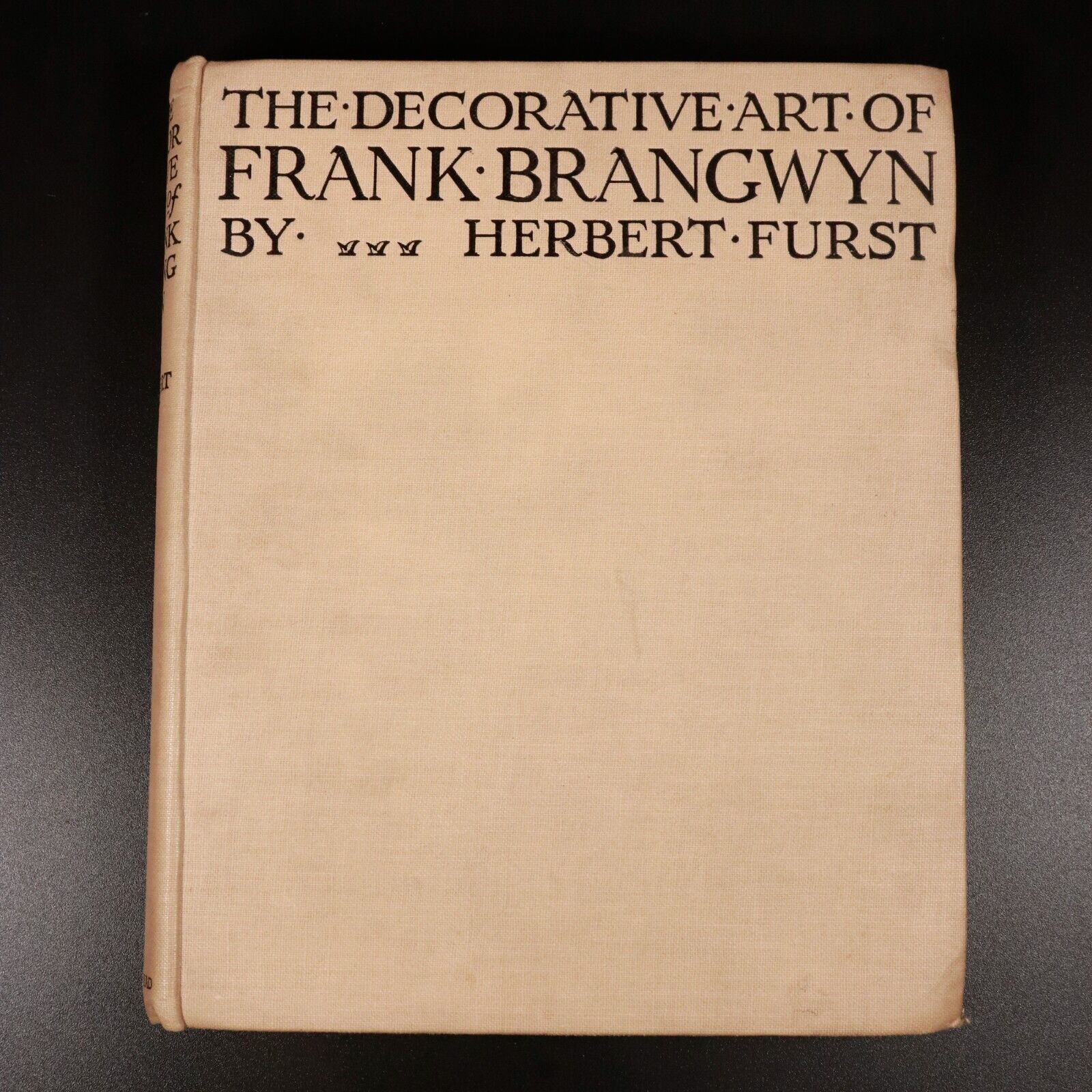 1924 The Decorative Art Of Frank Brangwyn by H. Furst Antique Art Book 1st Ed.