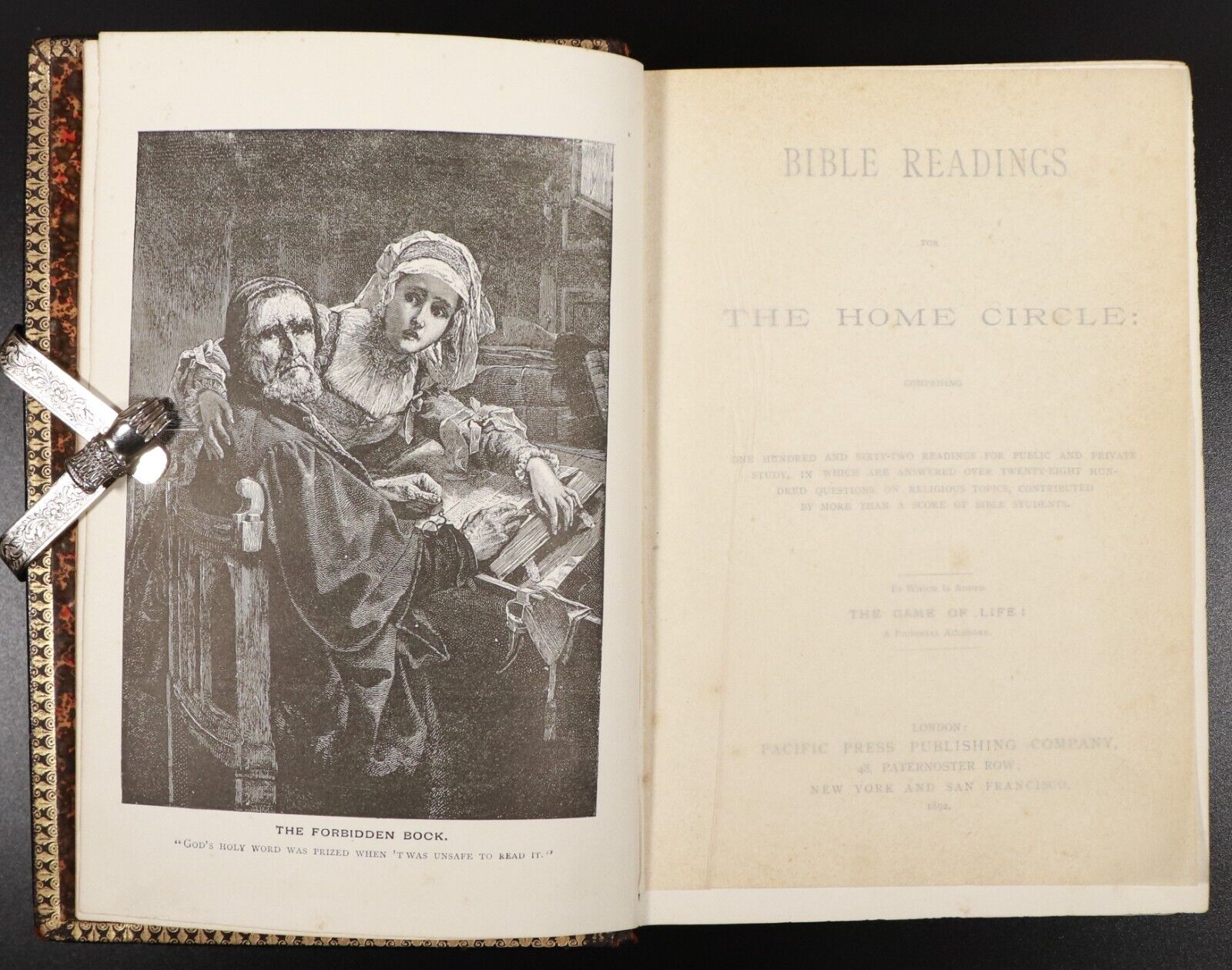 1892 Bible Readings For The Home Circle Antique Theology Christianity Book