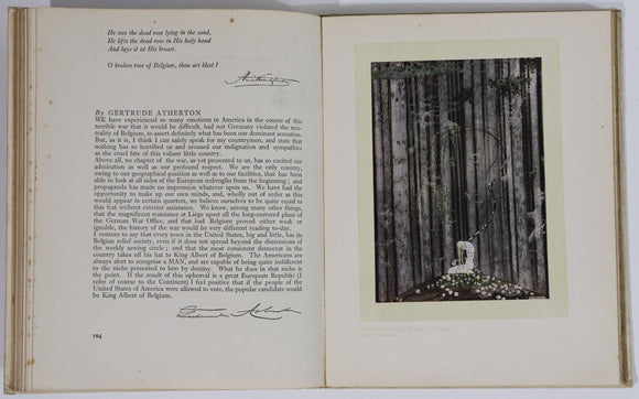 1915 King Albert's Book - Tribute To Belgian King Antique History & Art Book