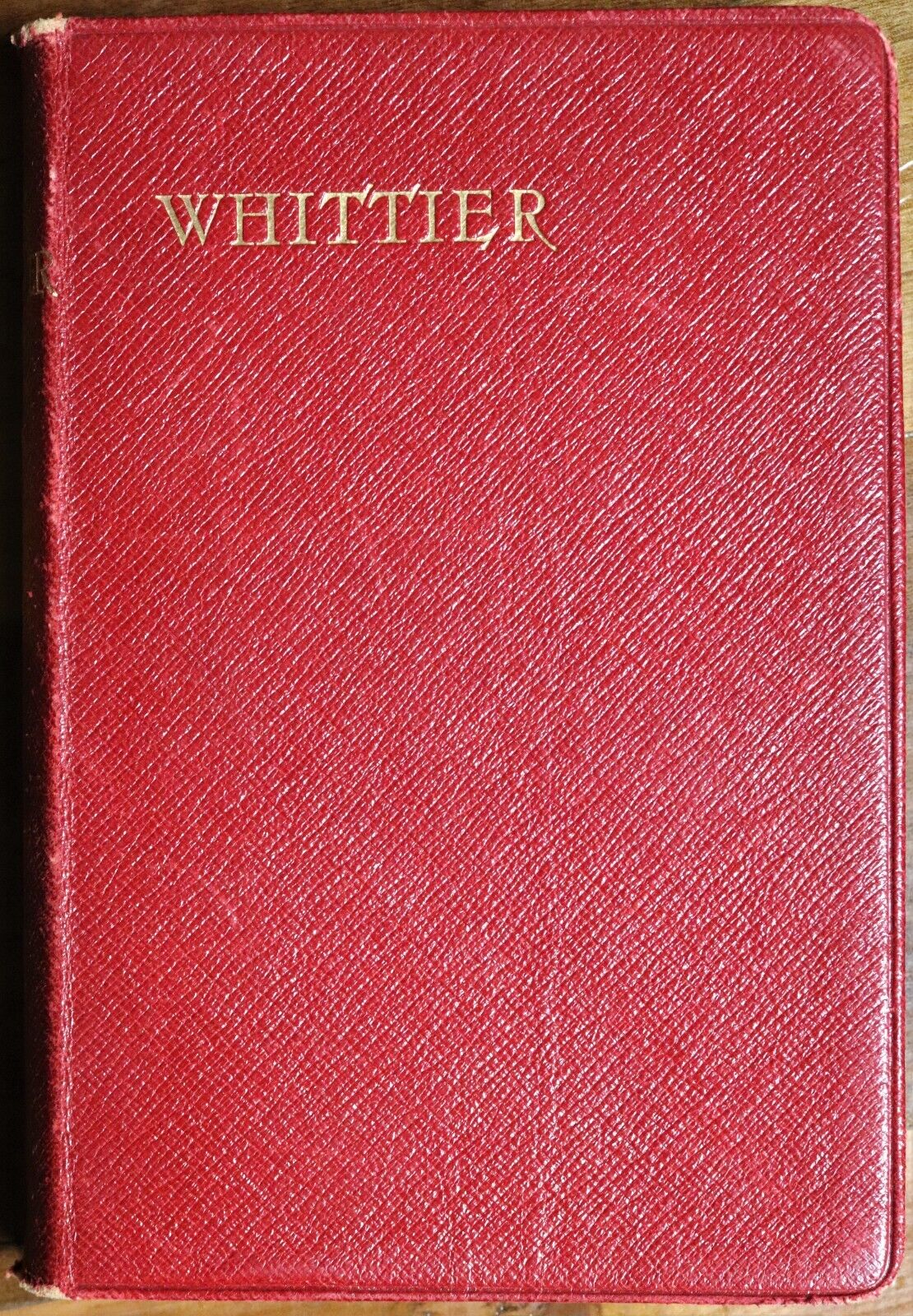 c1910 The Poetical Works Of John Greenleaf Whittier Antique American Poetry Book