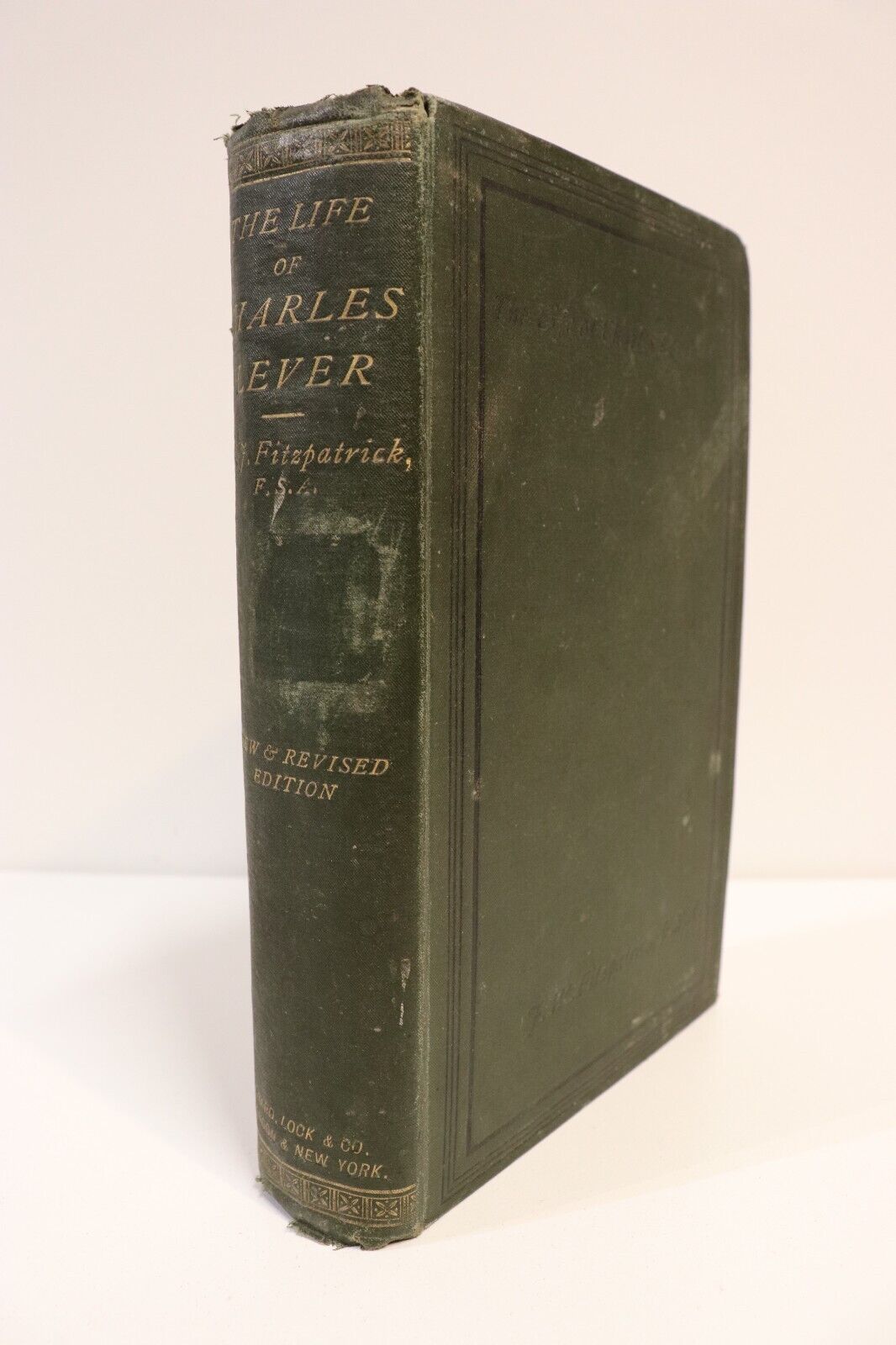 c1890 The Life Of Charles Lever by WJ Fitzpatrick Antique Irish History Book