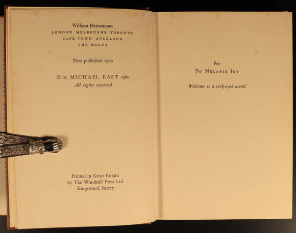 1960 The Naked Country by Michael East Vintage Australian Fiction Book 1st Ed