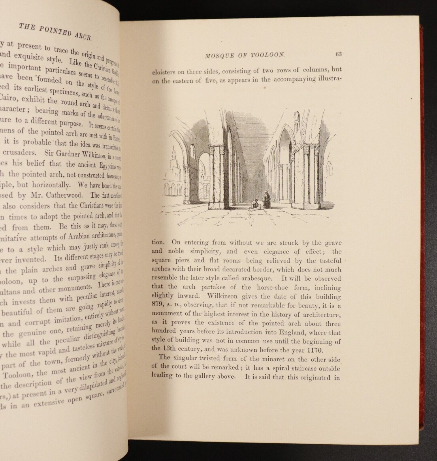 c1862 The Nile Boat Glimpses Of Egypt by WH Bartlett Antiquarian Egyptian Book