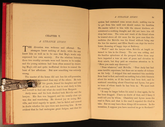 1902 The Lost Ring by M. Clerke Melville Antique Scottish Fiction Book