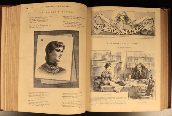 The Girls Own Annual 1882 Antique British Illustrated Girls Book Volume 3