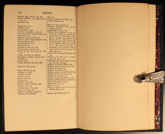 The Normans In European History by CH Haskins 1916 Antique Book Leather Binding