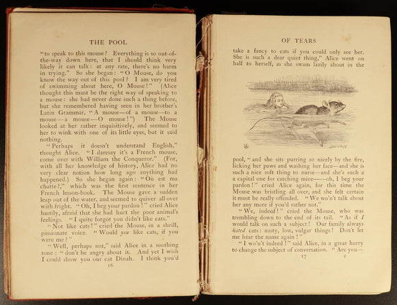 1911 Alice's Adventures In Wonderland L Carroll & J Tenniel Antique Fiction Book
