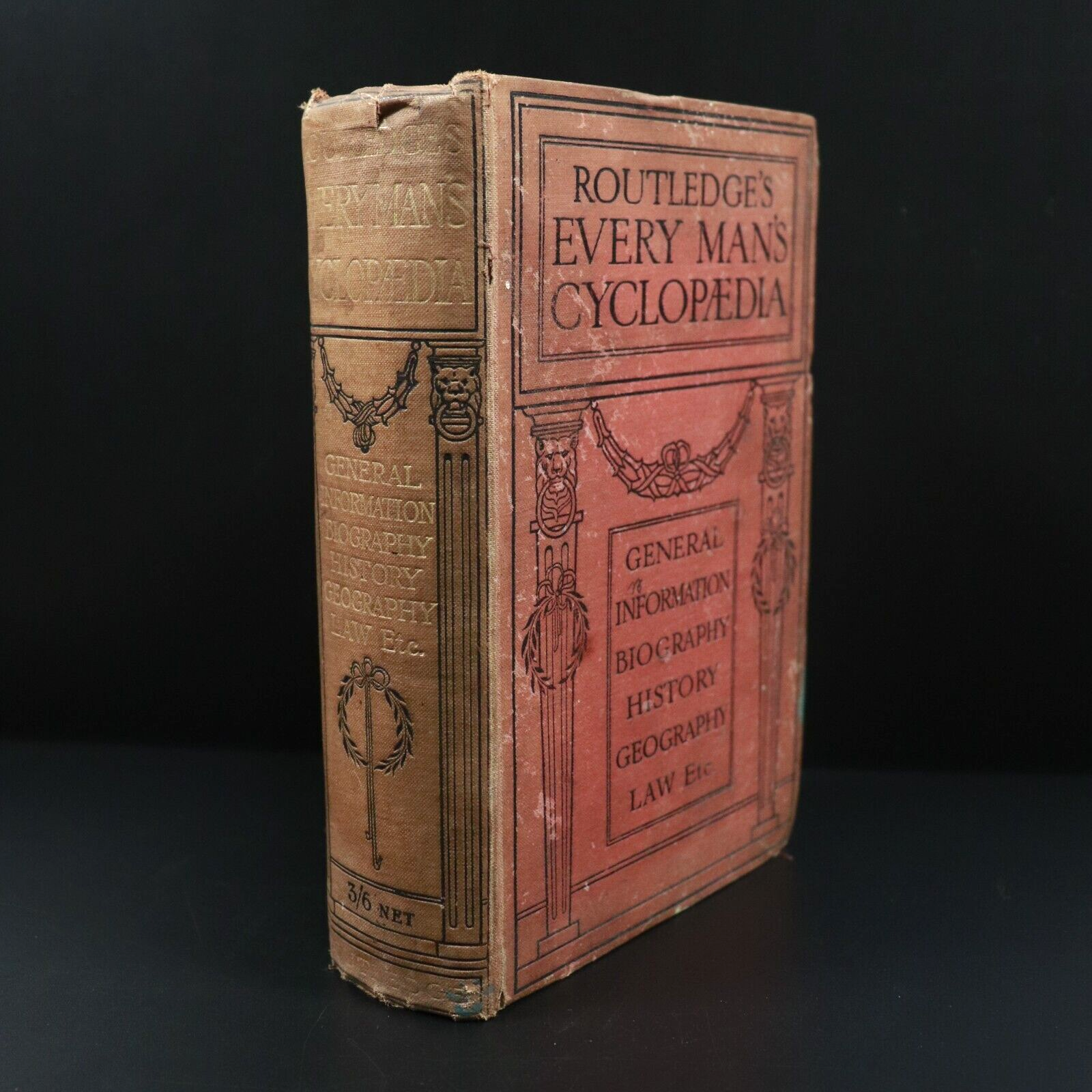 c1910 Routledge's Every Man's Cyclopaedia Antique British Reference Book