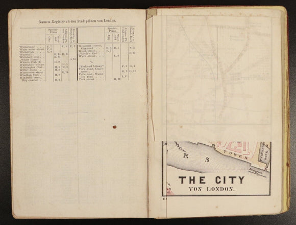 1871 London England und Schottland by Ravenstein Antiquarian Travel Guide w/Maps