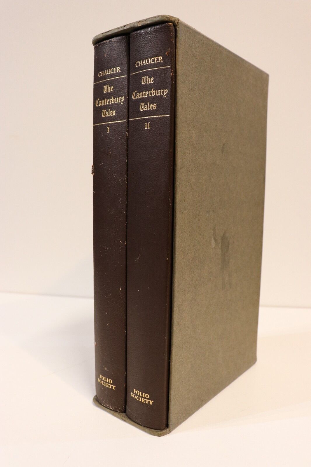 1968 The Canterbury Tales by Geoffrey Chaucer  Folio Society Literature Book