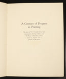 1930 A Century Of Progress In Printing Antique Australian History Book Penfold-5