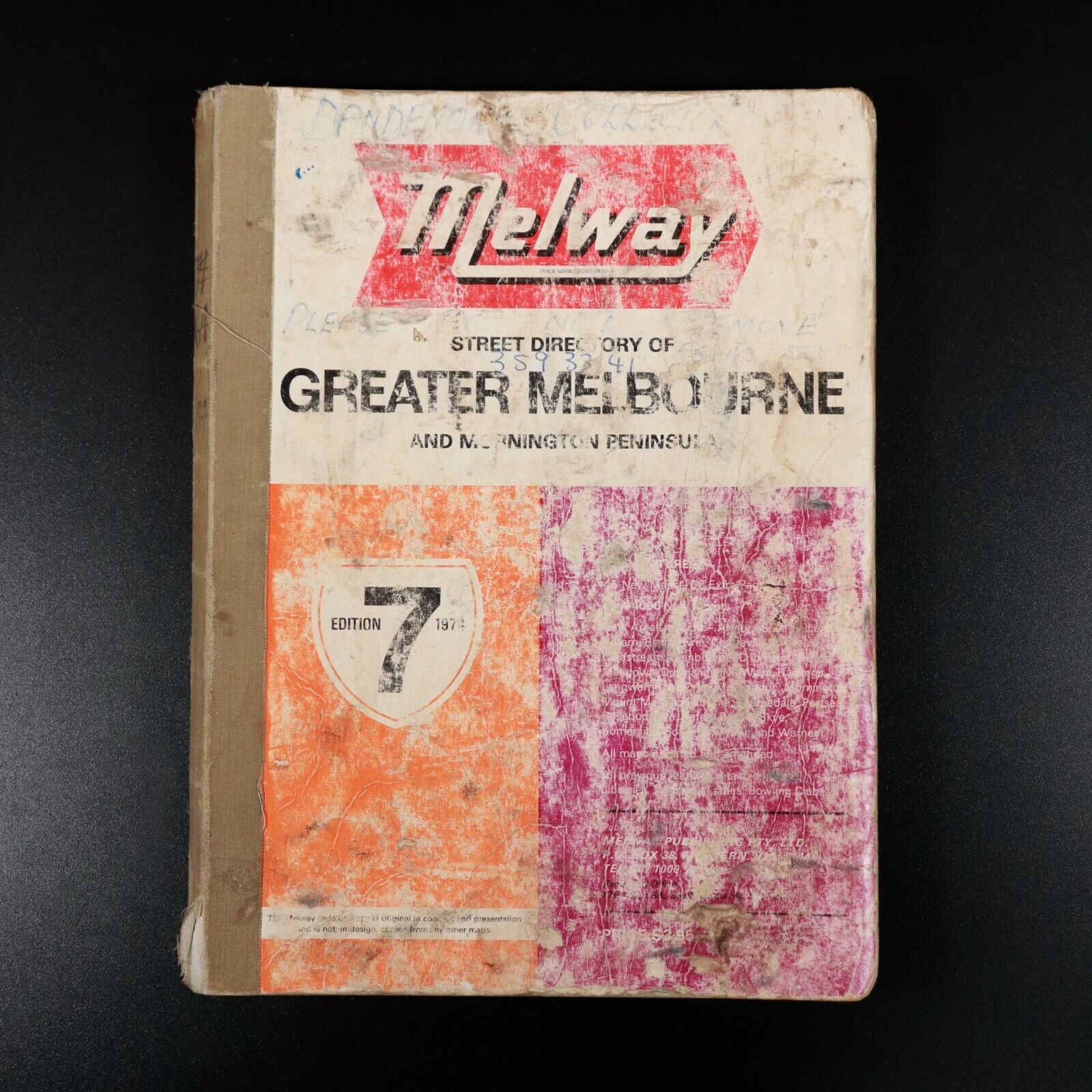 1974 Melway Street Directory Of Greater Melbourne Maps Book Melways 7th Edition