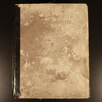 1866 Victorian Statutes Colony Of Victoria Antiquarian Australian History Book