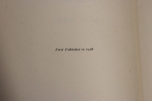 1928 Twentieth Century Literature by AC Ward Antique Literature History Book