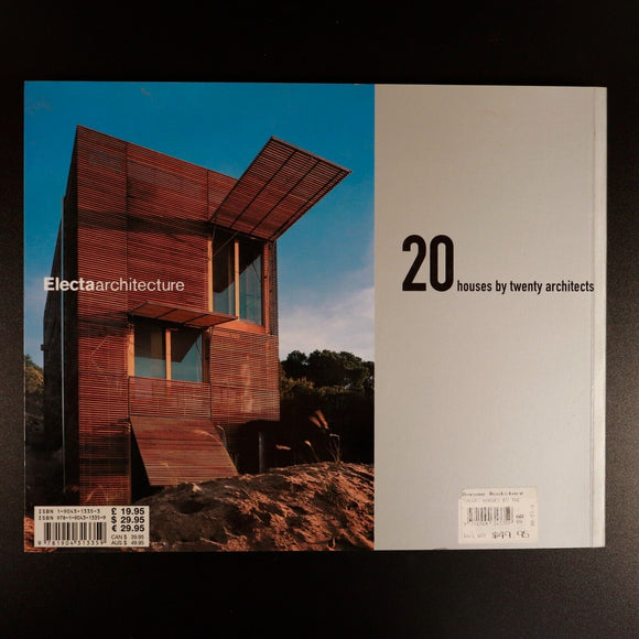 2006 20 Houses By Twenty Architects by Mercedes Daguerre Architecture Book