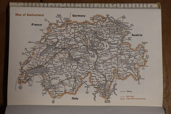 1953 Switzerland Life & Activity Vintage Illustrated Swiss History Book