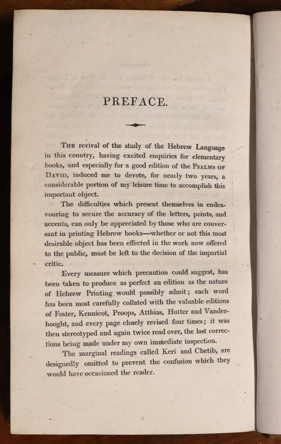 1820 The Hebrew Psalter or Psalms of David Antiquarian Jewish History Book