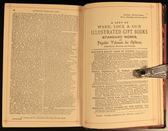 c1885 The Poetical Works Of William Wordsworth Antique Illustrated Poetry Book