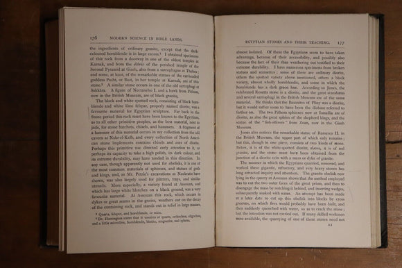 1895 Modern Science In Bible Lands by John Dawson Antique History Book Palestine