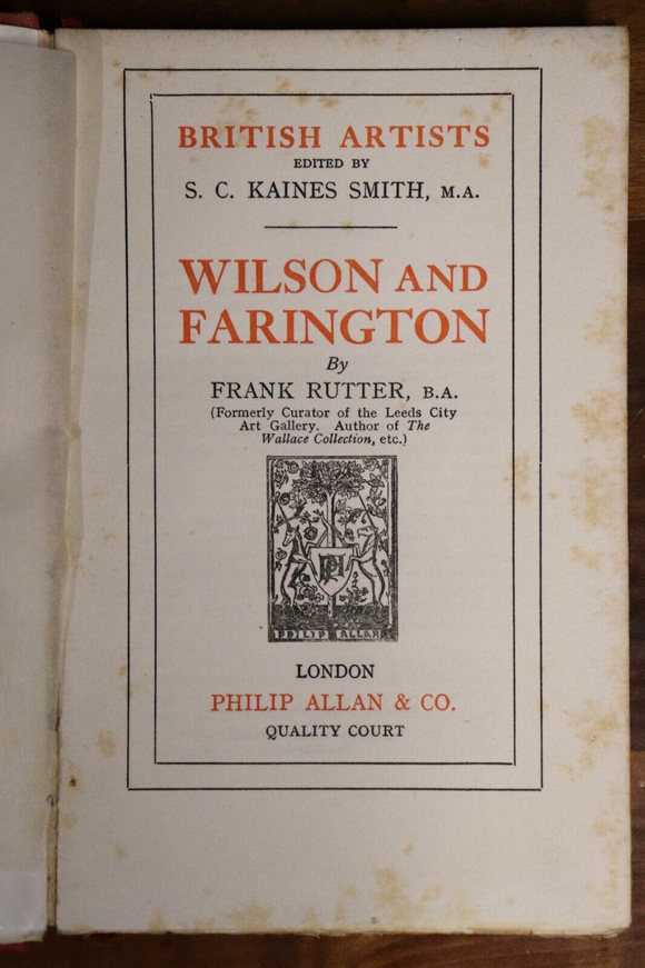 c1922 6vol British Artists by S.C. Kaines Smith Antique British Art Books