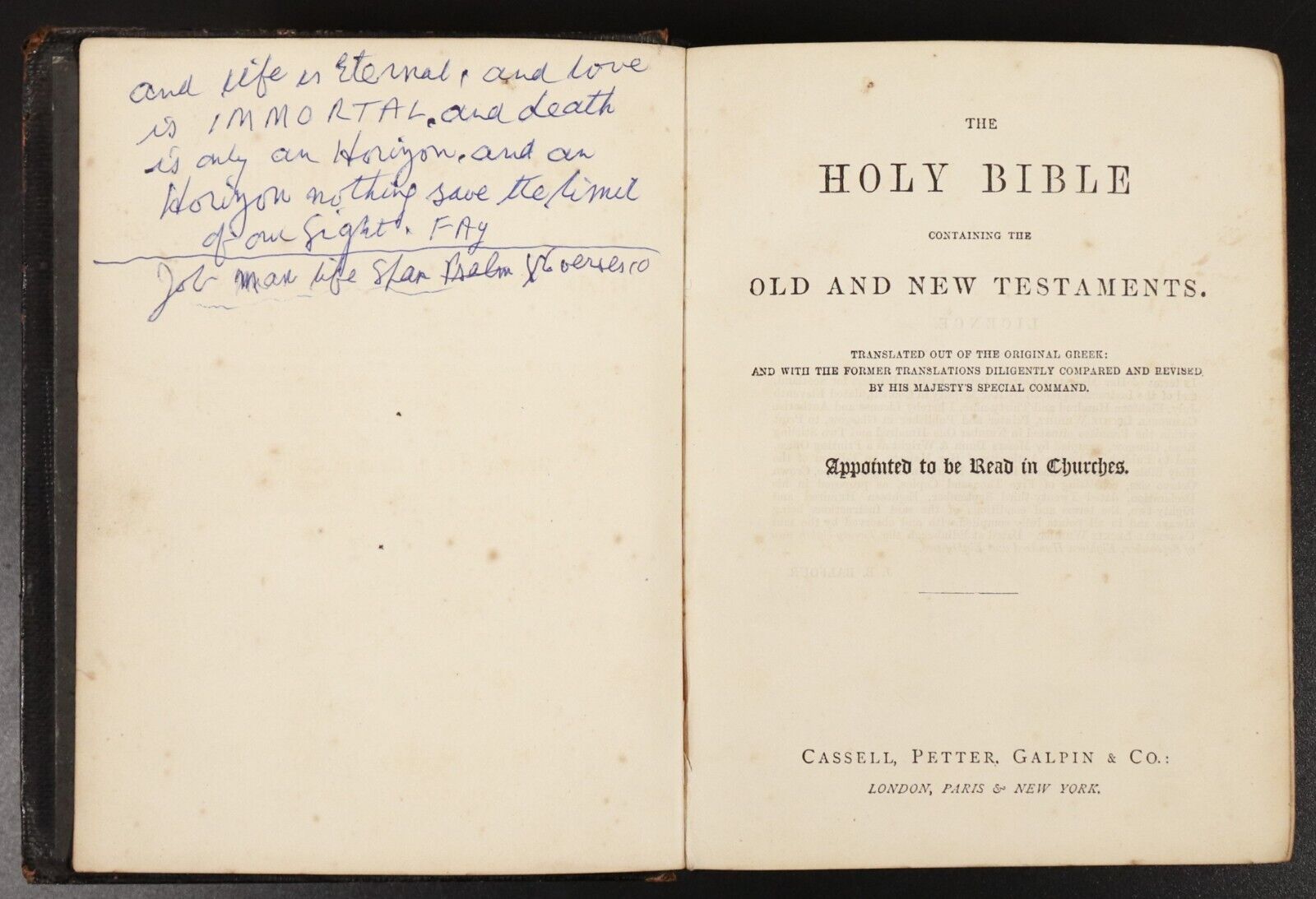 1882 The Holy Bible Containing The Old & New Testaments Antiquarian Bible