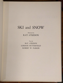 1960 Ski & And Snow by Ray Atkeson Vintage Alpine Photographic Book-2
