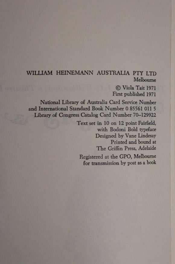 1971 A Family Of Brothers by Viola Tait 1st Edition Australian Theatre Book