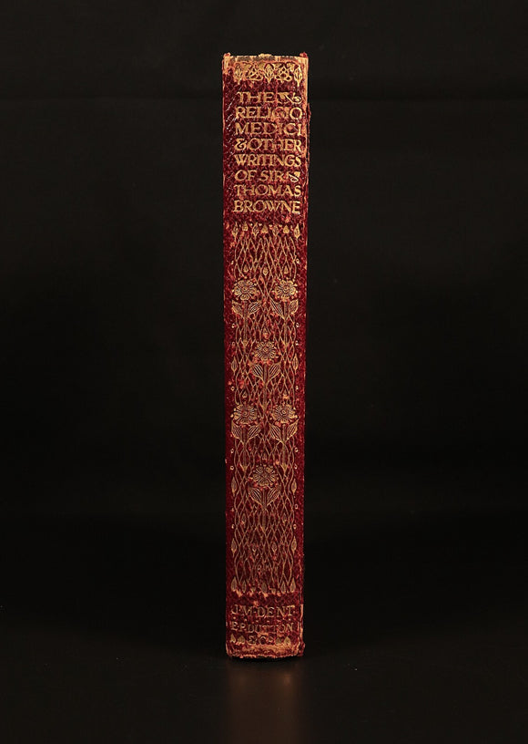 c1920 The Religio-Medici by Thomas Browne Antique British Philosophy Book