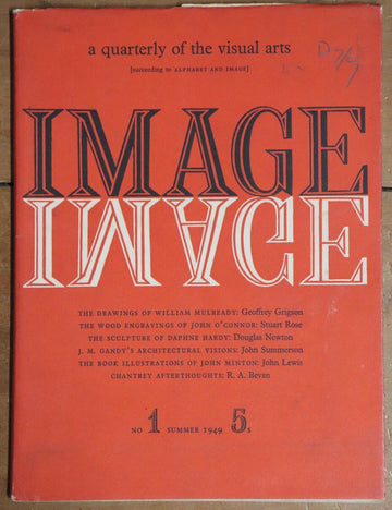 1949 Image: A Quarterly of the Visual Arts No. 1 Antique British Art Magazine