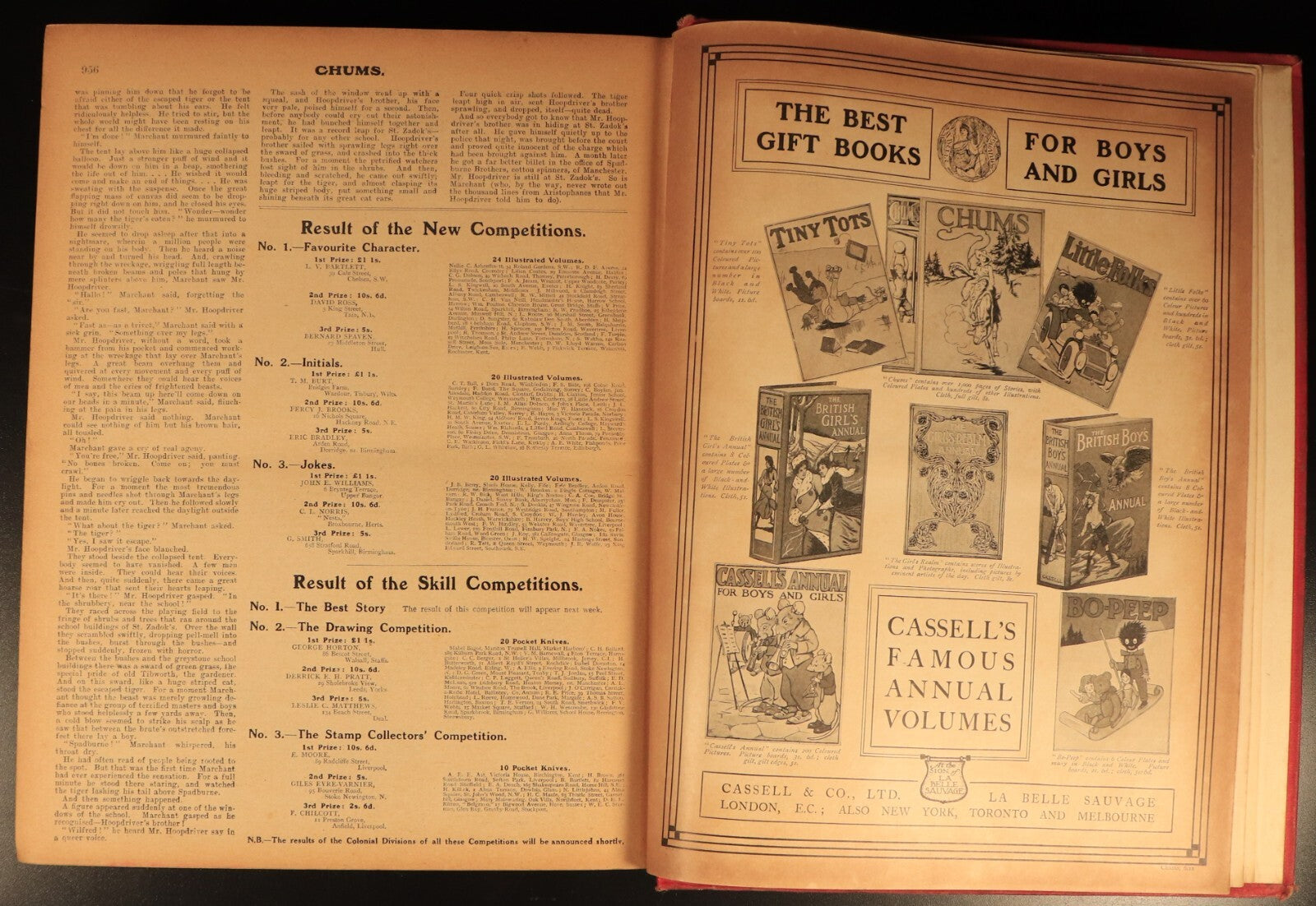 Chums 1911 Illustrated Paper For Boys Antique Illustrated British Childrens Book