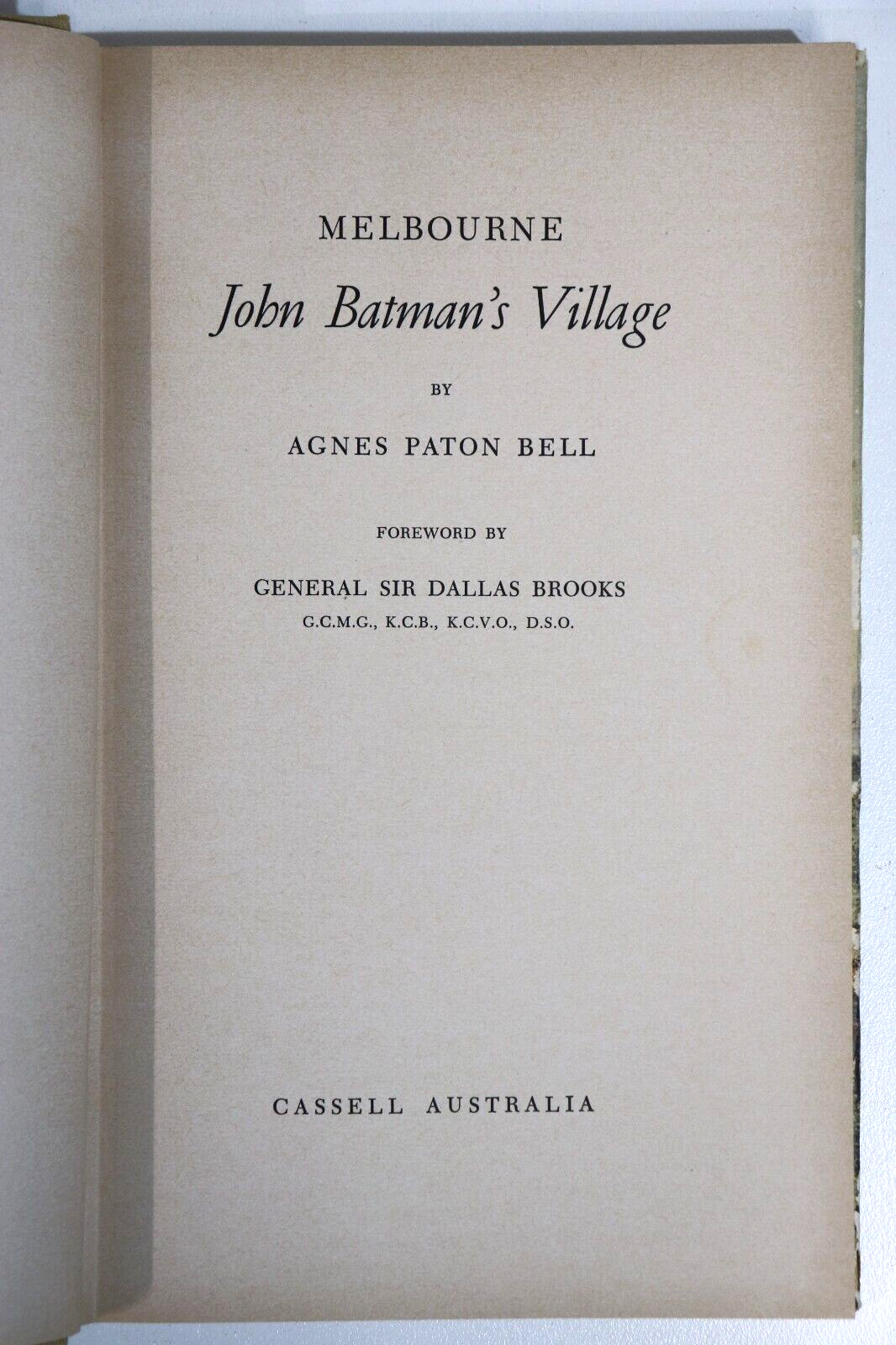 1965 Melbourne: John Batman's Village Melbourne Australian History Book - 0