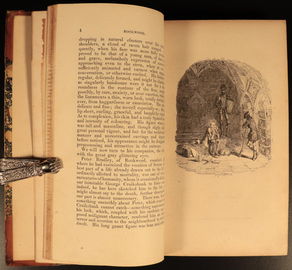 1836 Rookwood: A Romance W. Harrison Ainsworth Antiquarian British Fiction Book