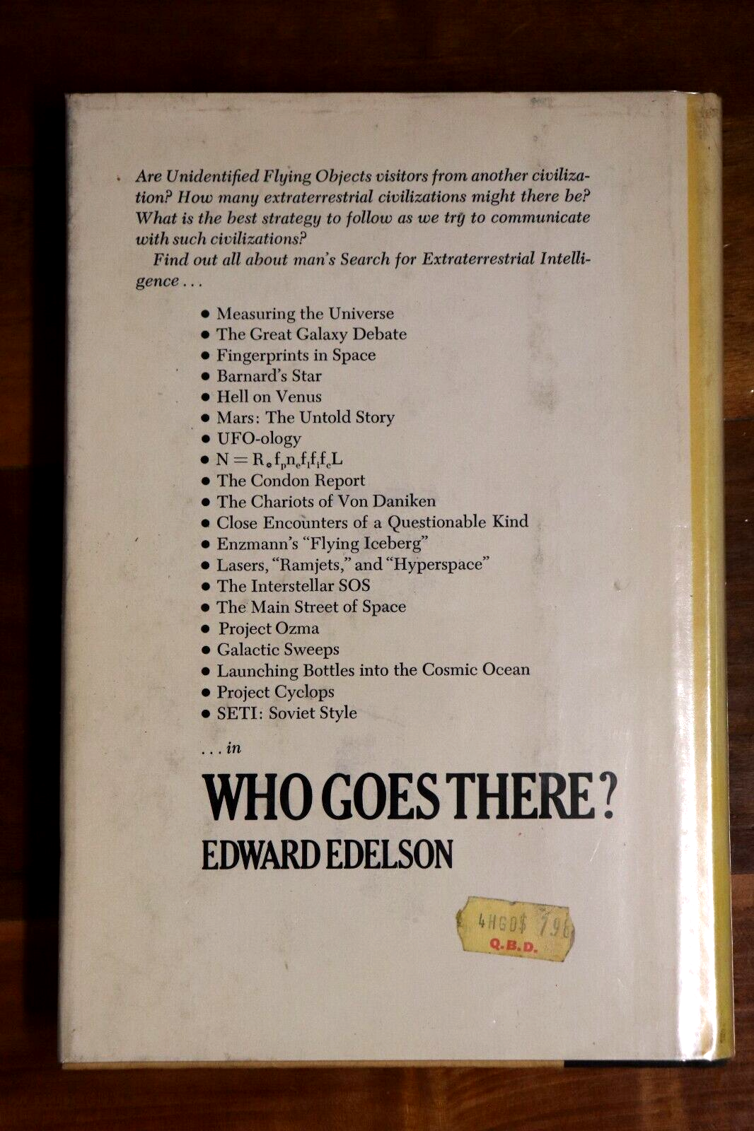 1979 Who Goes There by E Edelson Space Science Book