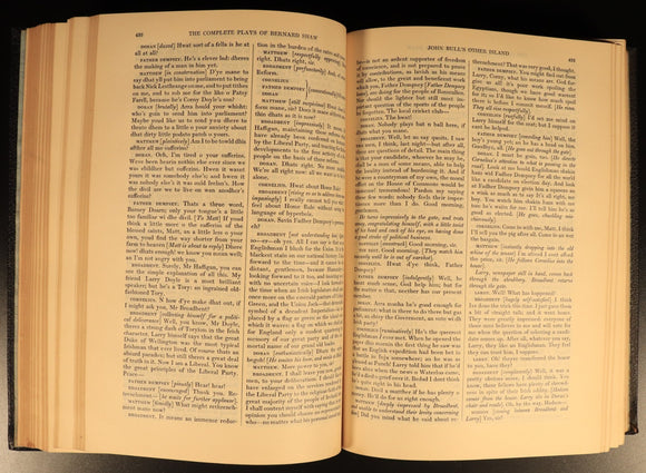 The Complete Plays Of Bernard Shaw c1950 1st Ed. British Drama Theatre Book