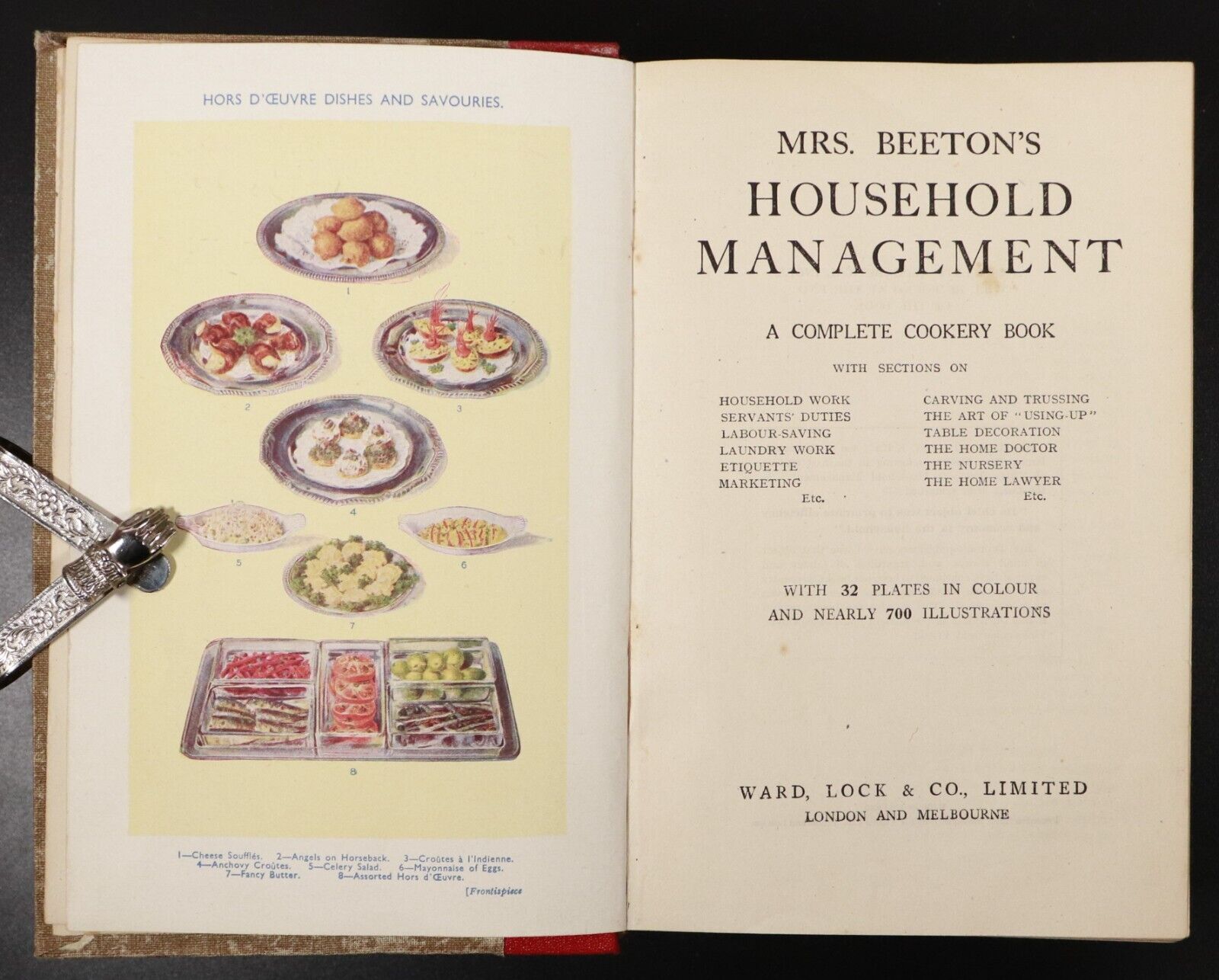 c1920 Mrs Beeton's Household Management Antique Cookery Reference Book