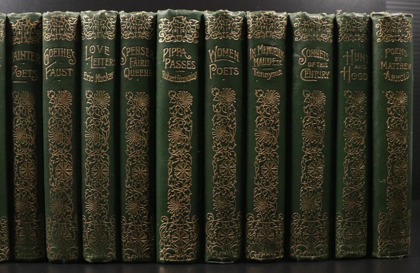 1888 41vol The Canterbury Poets Walter Scott Publishing Antique Poetry Books