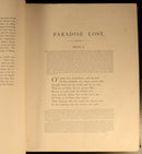 c1880 Milton's Paradise Lost: Gustave Dore Antiquarian Book Engravings In Red-12